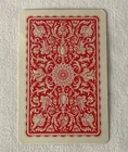 Single Vintage Swap Playing Card - Black & Silver Design - Man Punting on River