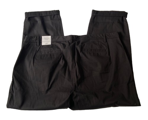 Talbots Womens 20W Plus Pants Black NWT Relaxed Chino Ankle Length Rolled Hem - Picture 2 of 14
