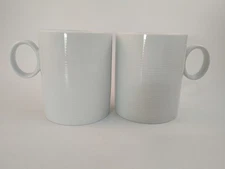 Set of 2 Thomas (Rosenthal Group) Loft White 4" Mugs - 13 Ounce