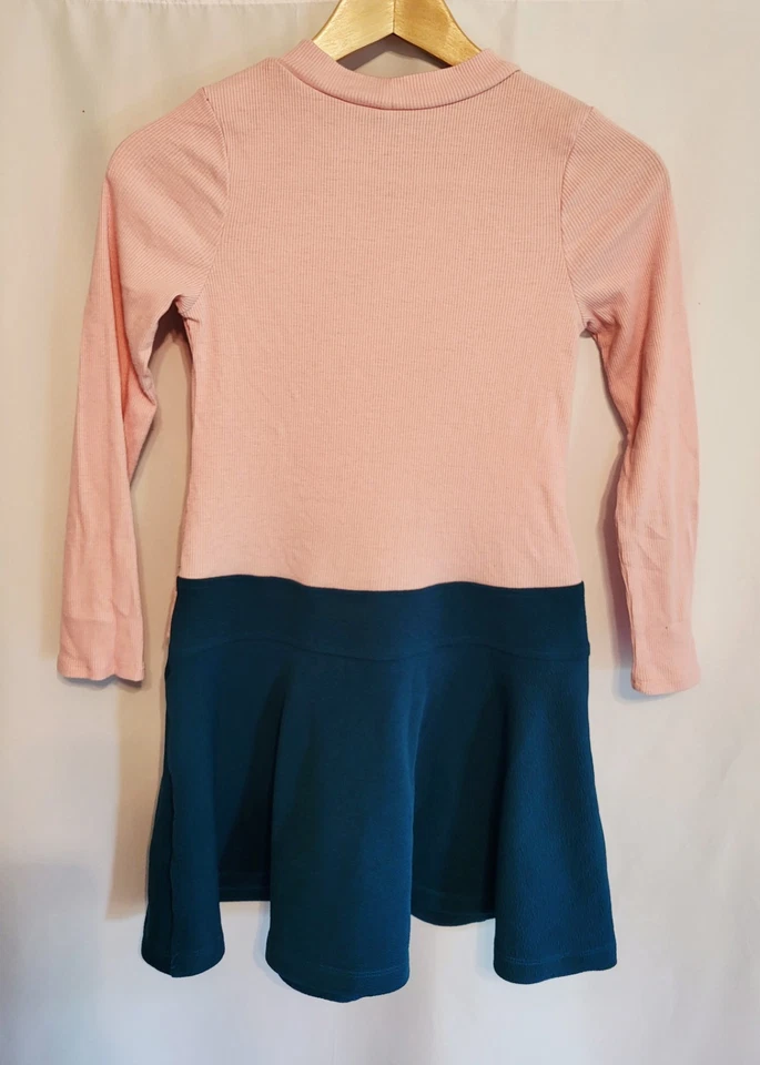 Girls Sz L Pink Turtleneck Dress Belted Glitter Fox 10/12 ☆Holiday Dress☆  - Image 2 of 4