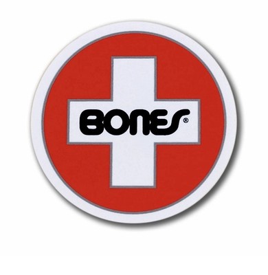 (1) Bones Bearings Skateboard Sticker Bones Wheels 3  Powell Peralta Decal