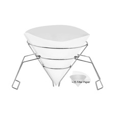 10 Inch Oil Fryer Filters Strainer Stand 25 Pcs Paper Commercial Cone Filter 10 Inch Oil Fryer Filters Strainer Stand 25 Pcs Paper Commercial Cone Filter