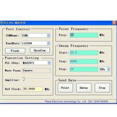 23,5 MHz bis 6000 MHz Signalgenerator mit Touchscreen und 0,5 PPM TCXO