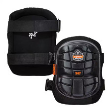 Black Long Cap Lightweight Gel Knee Pads