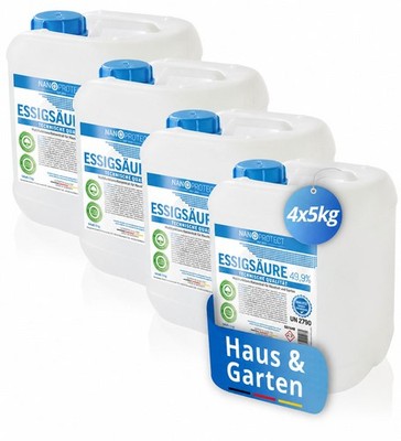 Nanoprotect Essigsäure 49,9% | 20 kg | Klimaneutral | Premium Qualität