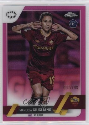 2022 Chrome UEFA Women's Champions League 7/199 Manuela Giugliano Rookie RC r5f