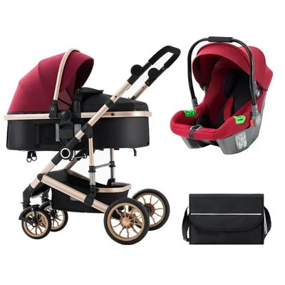 New Three-in-one with Car Safety Seat and Baby Stroller  Baby Stroller Set