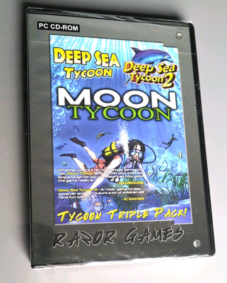 Tycoon Triple Pack Deep Sea Tycoon 1 & 2 + Moon Tycoon PC CD ROM Neu Sealed