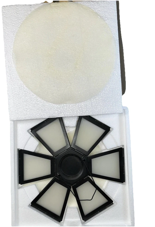 Farol de luz de té emergente para restauración vidrio esmerilado y metal negro cuelga Foto 3 de 4