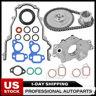 #ad M295 Oil Pump With Timing Chain Kit For 4.8L 5.3L 6.0L Chevy Silverado Chevy GMC $57.99