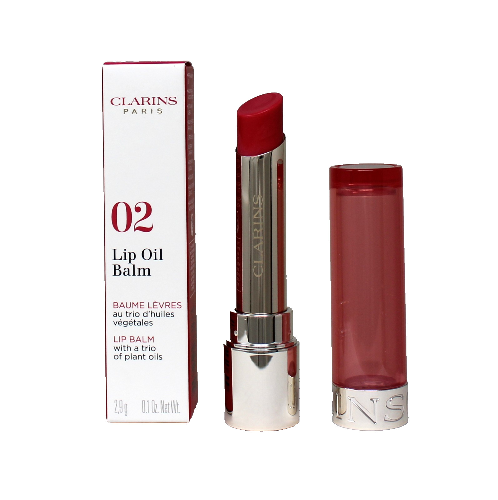 CLARINS LIP OIL BALM WITH A TRIO OF PLANT OILS 29 G01 OZ 02 PITAYA 5990₽