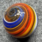 Handmade Marble Gold Lutz ( corkscrew - Spiral ) 1 Inch +-  (S12) — photo 3