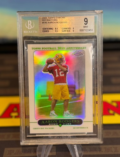 Aaron Rodgers [Refractor] #190 2005 Topps Chrome card