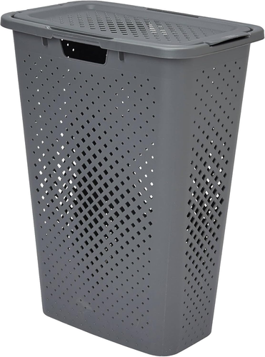 Cesto Portabiancheria, Cestino Per Biancheria, Sacco In Feltro Per Panni Sporchi 50 L Bagno Grigio Chiaro Relaxdays 90687619