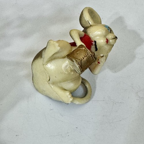 Ornamento Natalizio Giappone Vintage Floccato Soffiaggio Stampo Babbo Natale Pupazzo di Neve Lotto Nuovo Slitta - Foto 14 di 20