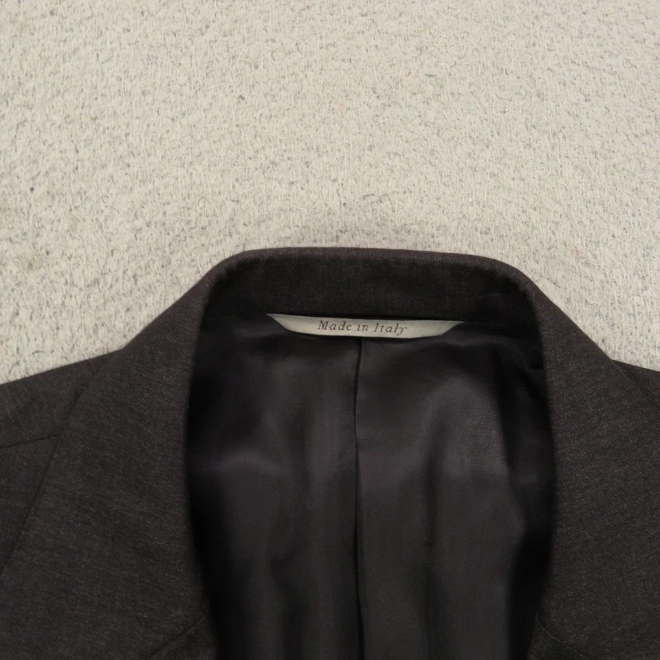 Canali 套装 42R 木炭 1934 羊毛夹克外套平前裤裤 36x29 — 第 4/4 张图片