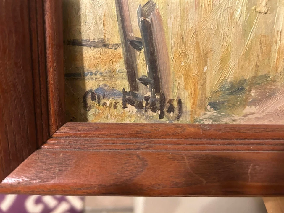 1940s Original Oil Art By Olive Bristol Of "Womens Painters Of Washington" - Image 2 of 2