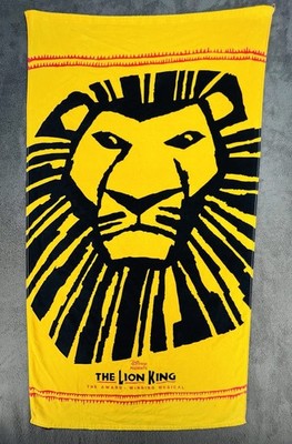Lion King Broadway Musical Beach Towel - Vintage  34''x 64''