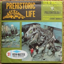 3 VIEW-MASTER PŁYTY OBRAZÓW 3D - PREHISTORIC LIFE | PALEONTOLOGY + BOOKLET