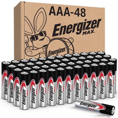 Energizer MAX AAA Batteries (48 Pack), Triple A Alkaline Batteries- FRESH!