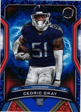 2024 Topps Resurgence #193 Cedric Gray Blue & Orange Spark