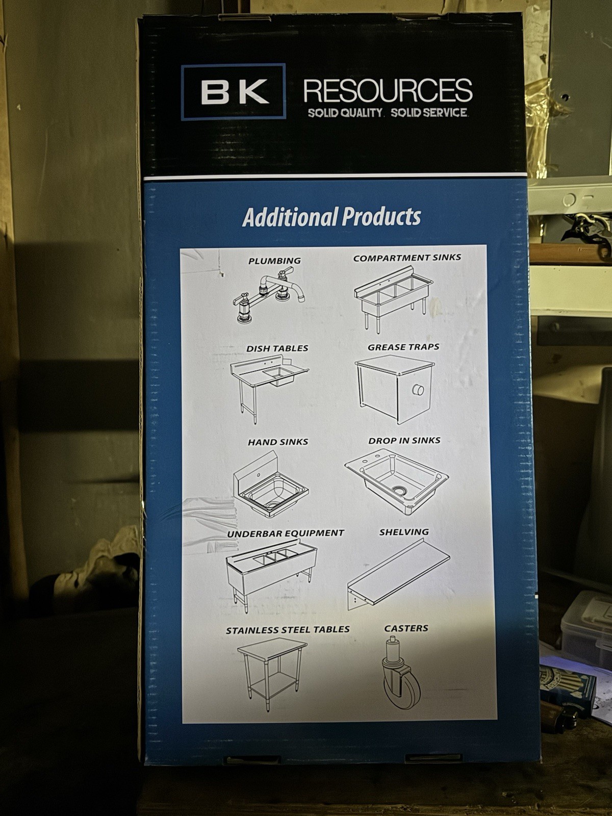 BK Resources Workforce 8” Pre-Rinse Splash Mount w/ Add-A-Faucet –NEW  Condition