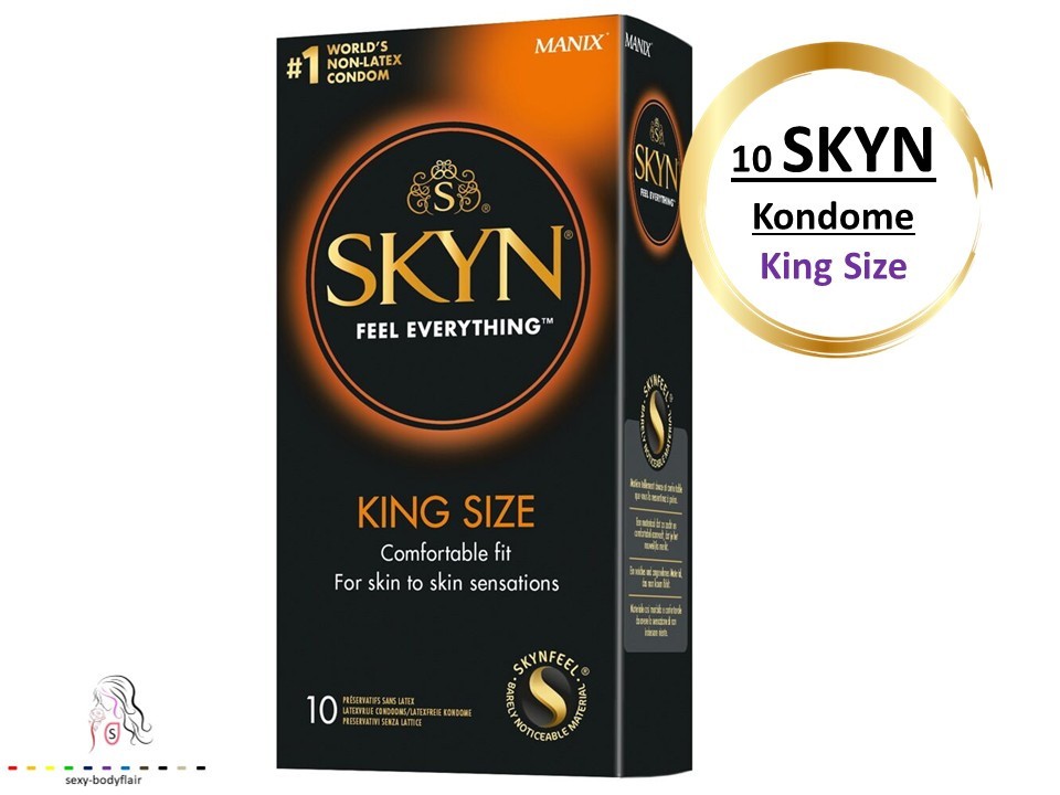 ♥ 10 Manix SKYN Kondome King Size Latexfrei & vegan 56mm Condome