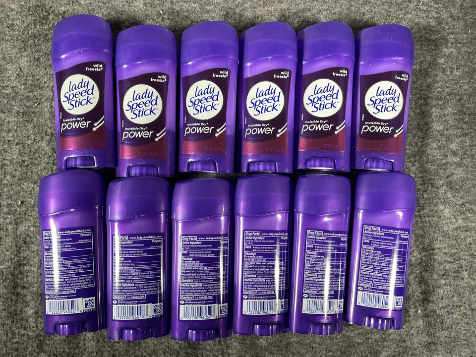 Paquete de 12 desodorantes de protección Lady Speed Stick Wild Freesia 24H 2,3 oz EXP 12/27 Foto 2 de 4