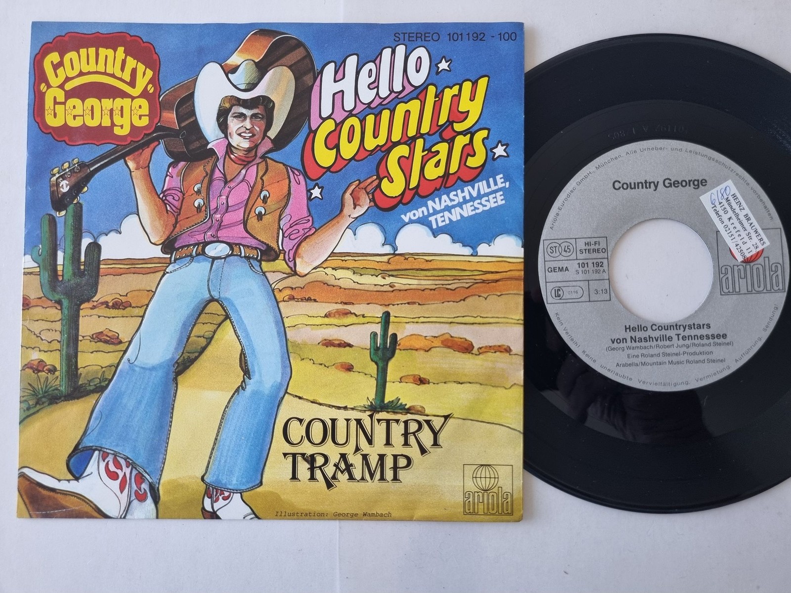 Country George - Hello Countrystars Von Nashville Tennessee 7'' Vinyl Germany