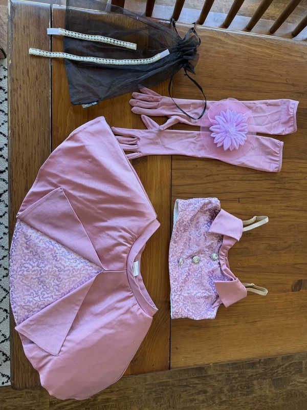 Tenth House Girls “Petite Adult” Dusty Rose Pink Nylon Dance Costume Set 