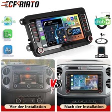 Per VW Tiguan 5N 2007-2016 GPS Navi 2+64G Apple CarPlay Android 15 autoradio DAB