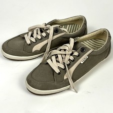Taos Womens Shooting Star Shoe Size 9 Beige Canvas LaceUp Walking Casual Sneaker