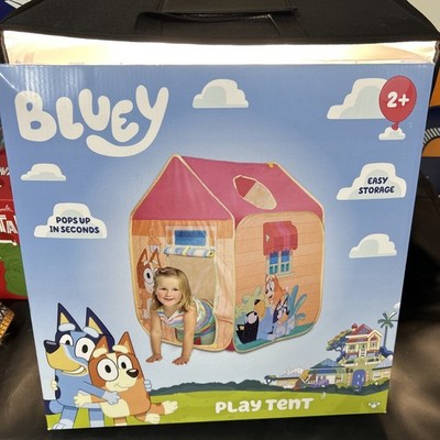 Bluey Pop N Fun Pop-Up Play Tent, Easy Storage 28''L x 28''W x 40''T Christmas Gift