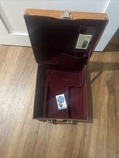 Vintage Brown Leather Polaroid Camera Case with Key Rare