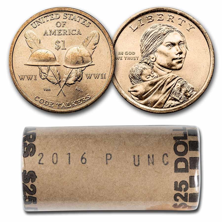 2016-P Native Amer $1 - Code Talkers (25 Coin Mint Roll) BU | eBay