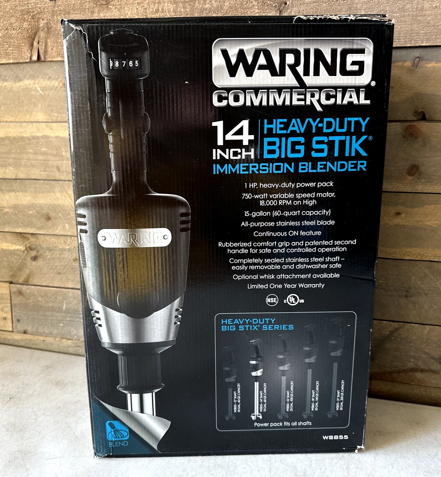 Waring Commercial 14 Inch Heavy Duty Big Stick Immersion Blender New In Box!
Opens in a new window o