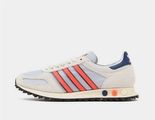 Adidas Originals LA Trainer OG In Argento E Blu Scuro