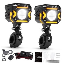 maXpeedingrods Motorcycle Auxiliary Lights with High Low Beam, 10000LM 2.5in
