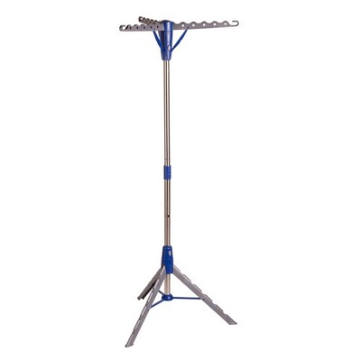 Honey-Can-Do 64-Inch Steel Tripod Clothes Drying Rack, Foldable 30 lbs, Blue 