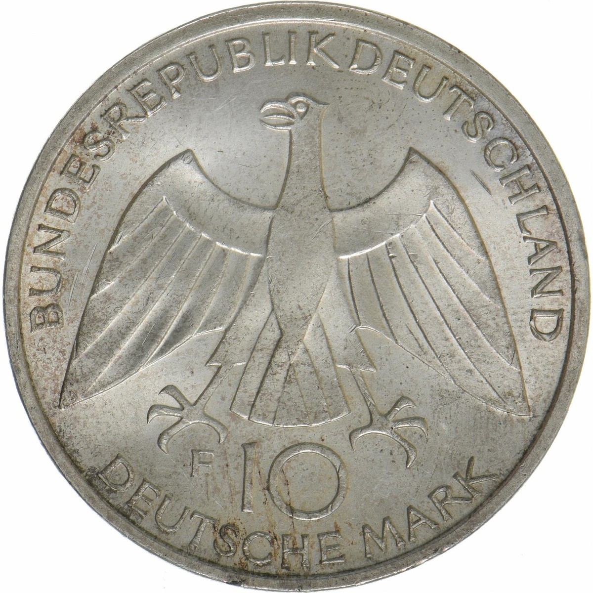 Federal Republic of Germany | 10 Deutsche Mark Coin | KM:131