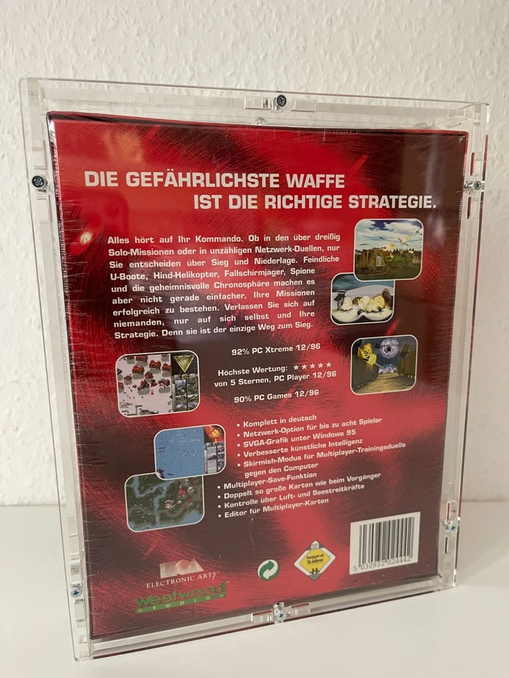 COMMAND & CONQUER: RED ALERT - PC BIG BOX - NEW - SEALED - DEUTSCH + ACRYLCASE - Bild 3 von 4