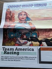 Comic Shop News #2000 — Return Of Team America Racing, & #2001 & #2002 Issues