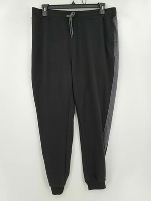 Ning mens XXL Black (Missing Tag) Cuffed Elastic Drawstring Waist Jogger Pants