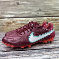Size 8 NO TOOL Nike Tiempo Legend 9 Elite SG Pro Maroon Soccer Cleats DJ8039-617