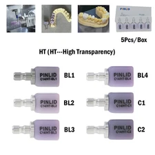 Dental Glass Ceramic C14 Lithium Disilicate Blocks 5Pcs/Box CAD/CAM CEREC Block