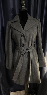 Guess 3/4 Coat Dark Gray - Size Large
