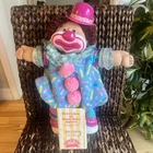 Vintage Cabbage Patch Clown Doll Brown/Auburn Hair~Brown Eyes~2 Teeth~Dimples
