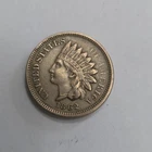 1862 indian head penny Vf Full Liberty
