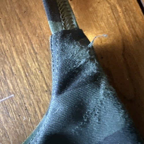 Sujetador deportivo Old azul marino verde camuflaje soporte bajo línea larga talla mediana para mujer’s - Imagen 2 de 7