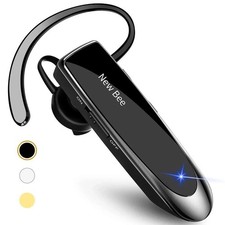 New bee Bluetooth Earpiece V5.0 Wireless Handsfree Headset with Microphone 2...